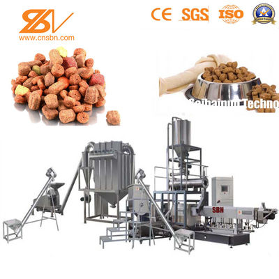 Saibainuo Dog Food Machine , Kibble Animal Feed Extruder Pet Food Making Machine