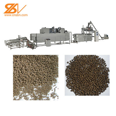 4TPH 5TPH طوافة آلة طحن تغذية الأسماك مع المسمار المزدوج